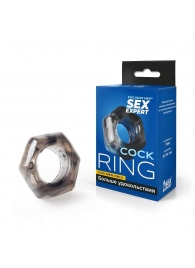 Дымчатое эрекционное кольцо в форме гайки - Sex Expert - в Краснодаре купить с доставкой