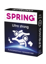 Ультрапрочные презервативы SPRING ULTRA STRONG - 3 шт. - SPRING - купить с доставкой в Краснодаре