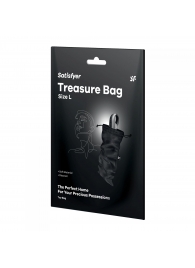 Черный мешочек для хранения игрушек Treasure Bag L - Satisfyer - купить с доставкой в Краснодаре