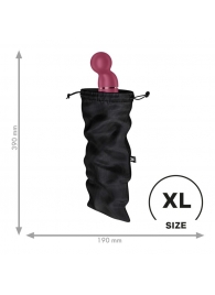 Черный мешочек для хранения игрушек Treasure Bag XL - Satisfyer - купить с доставкой в Краснодаре