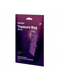 Фиолетовый мешочек для хранения игрушек Treasure Bag XL - Satisfyer - купить с доставкой в Краснодаре