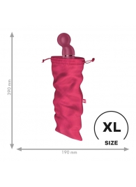 Розовый мешочек для хранения игрушек Treasure Bag XL - Satisfyer - купить с доставкой в Краснодаре