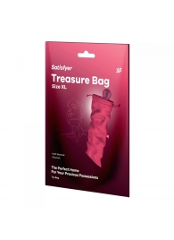 Розовый мешочек для хранения игрушек Treasure Bag XL - Satisfyer - купить с доставкой в Краснодаре