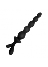 Черная анальная цепочка в форме ёлочки - I-MOON