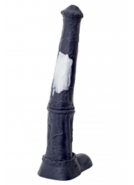 Чёрный фаллоимитатор мустанга - 42 см. - Erasexa - купить с доставкой в Краснодаре