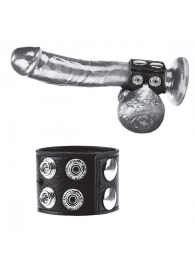 Ремень на член и мошонку 1.5  Cock Ring With Ball Strap - BlueLine - купить с доставкой в Краснодаре