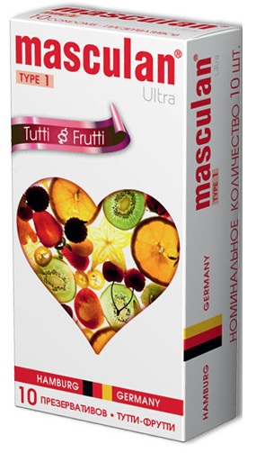 Жёлтые презервативы Masculan Ultra Tutti-Frutti с фруктовым ароматом - 10 шт. - Masculan - купить с доставкой в Краснодаре