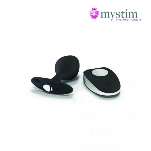 Черная пробка Mystim Rocking Vibe S с возможностью подключения к электростимулятору - 9,7 см. - MyStim - купить с доставкой в Краснодаре