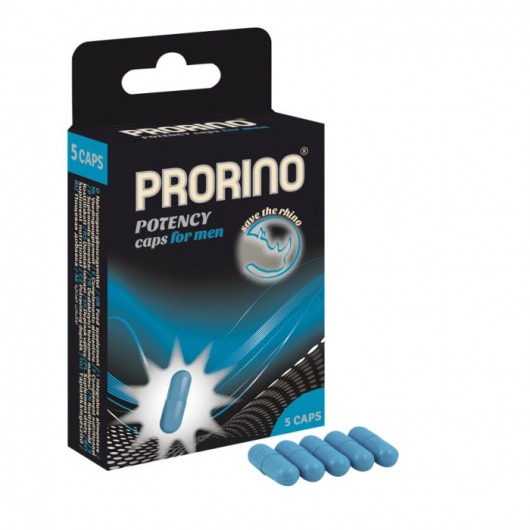 БАД для мужчин ero black line PRORINO Potency Caps for men - 5 капсул - Ero - купить с доставкой в Краснодаре
