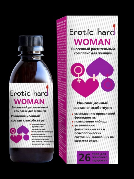Женский биогенный концентрат для повышения либидо Erotic hard Woman - 250 мл. - Erotic Hard - купить с доставкой в Краснодаре