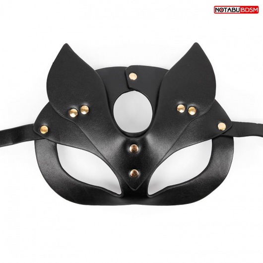 Черная игровая маска с ушками - Notabu - купить с доставкой в Краснодаре