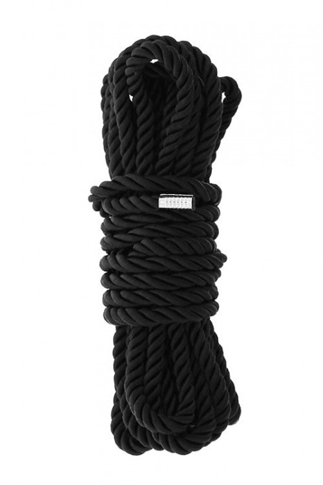 Черная веревка для шибари DELUXE BONDAGE ROPE - 5 м. - Dream Toys - купить с доставкой в Краснодаре