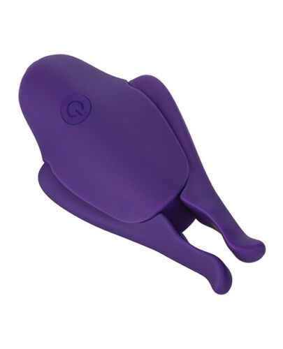 Фиолетовые виброзажимы для сосков Nipple Play Rechargeable Nipplettes - California Exotic Novelties - купить с доставкой в Краснодаре