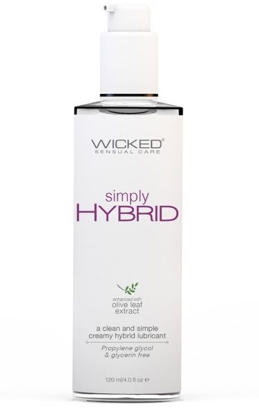 Водно-силиконовый лубрикант Wicked Simply HYBRID - 120 мл. - Wicked - купить с доставкой в Краснодаре