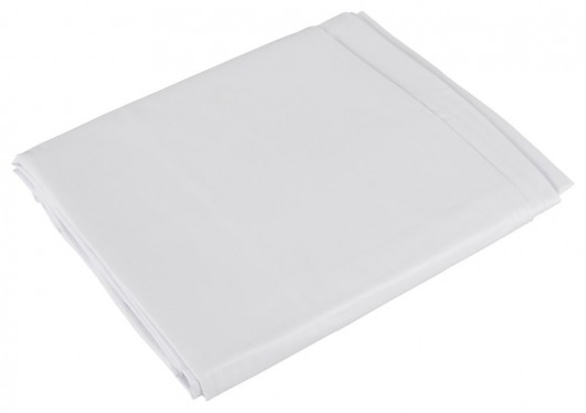 Белая виниловая простынь Vinyl Bed Sheet - Orion - купить с доставкой в Краснодаре