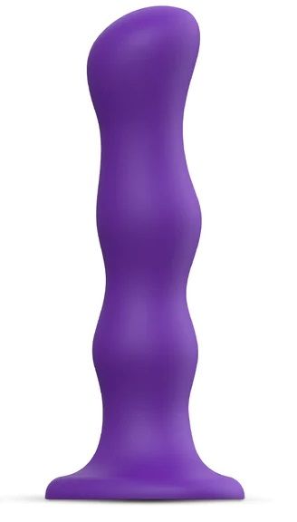 Фиолетовая насадка Strap-On-Me Dildo Geisha Balls size XL - Strap-on-me - купить с доставкой в Краснодаре