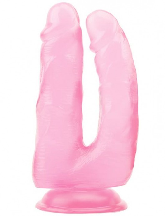 Розовый анально-вагинальный фаллоимитатор 14 Inch Dildo - 18 см. - Chisa