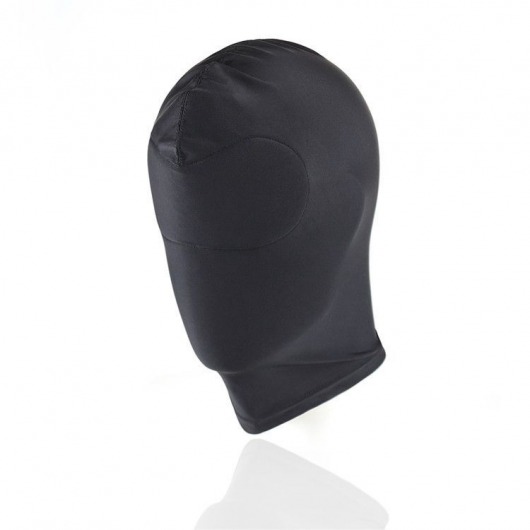 Черный текстильный шлем без прорезей для глаз - Notabu - купить с доставкой в Краснодаре