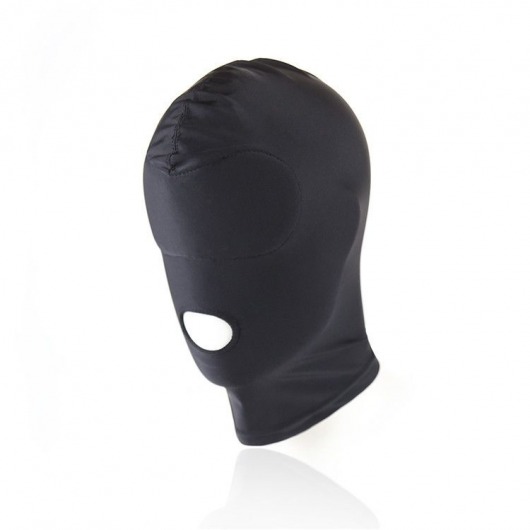 Черный текстильный шлем с прорезью для рта - Notabu - купить с доставкой в Краснодаре