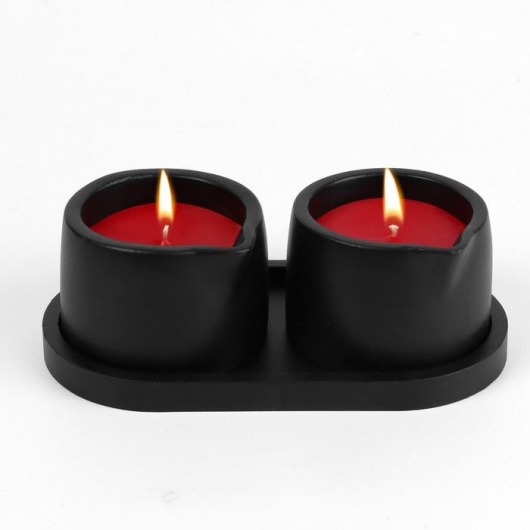 Набор из 2 низкотемпературных свечей для БДСМ «Оки-Чпоки» с ароматом земляники - Сима-Ленд - купить с доставкой в Краснодаре