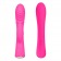 Ярко-розовый вибромассажер-кролик 5  Silicone Ripple Passion - 19,1 см. - Erokay